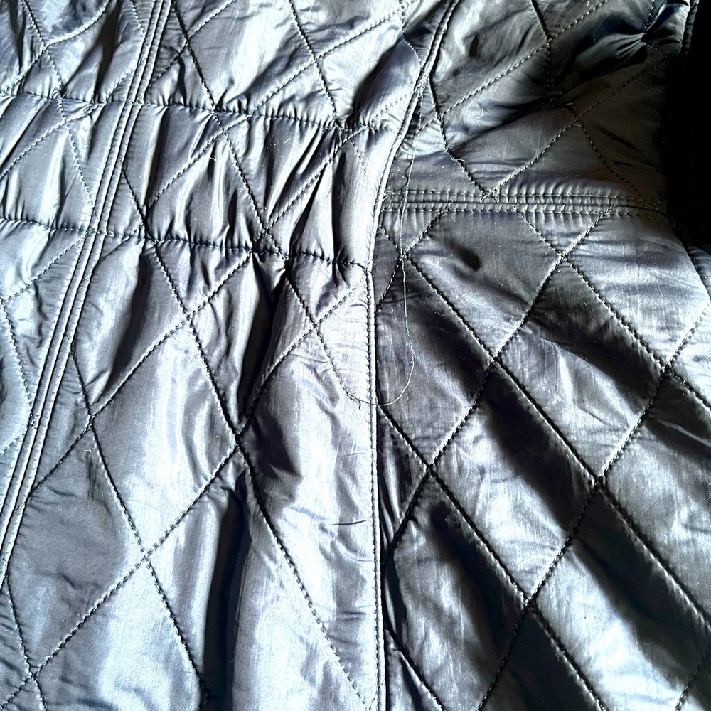SOLD—-  Barbour Polarquilt Jacket in Navy - Picture 9 of 9